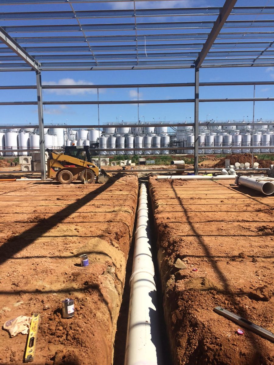 Commercial and industrial plumbing project in Griffith